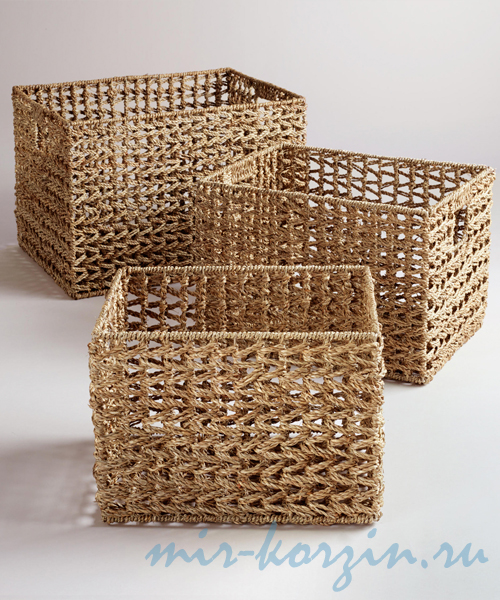 Корзины для подарков с витым плетением
