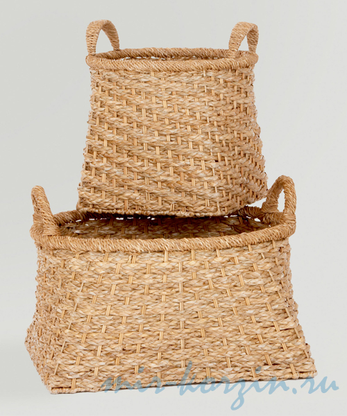 Корзины для подарков со спиральным плетением