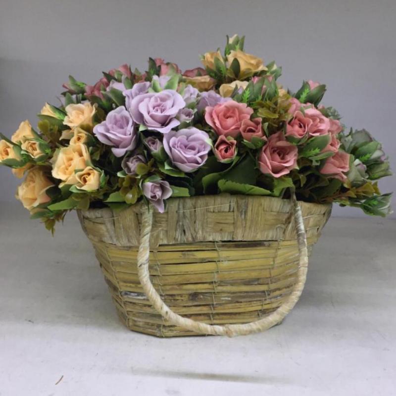 Варианты красивых корзин для цветов и букетов