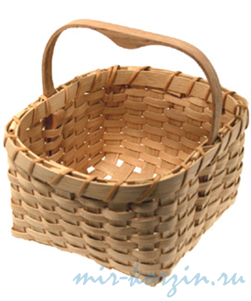 Корзина для подарков в технике плоского плетения