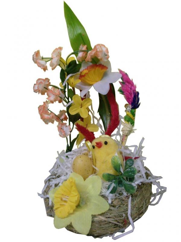 Пасхальная плетеная корзина